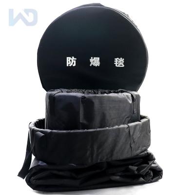 China Security Military Circle Equipment Aramid Woven Safety Bomb Suppression Explosion Proof Blanket For Police Station for sale