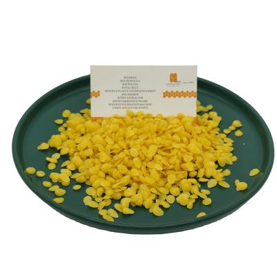 China Food Pharmacy Cosmetics Factory Sale Honey Bees Wax Pellets Yellow Granular Beeswax With Good Quality for sale