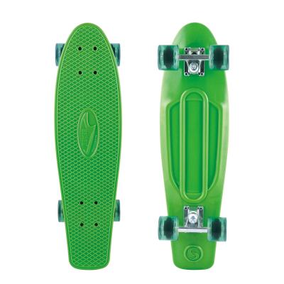 China Wholesale Kid Manufacturers Adult Splint Kids Round Plate 27 Inch Long Board PP Plastic Brush Street Skateboard for sale