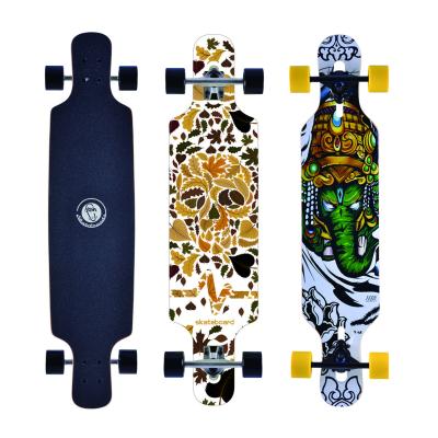 China Dragon Board High Quality Outdoor Canadian Skateboard Adult Four Wheel Maple Long 7 Layers for sale