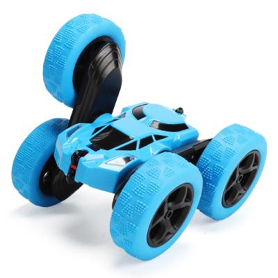 China RC Hobby in Lightweight 2.4Ghz Dual Sided Car 360 Rotating Remote Control with Headlights Kids Christmas Stunt Car Toy for Boys Girls for sale