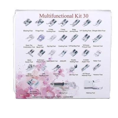 China Hotels 30 Multifunction Sewing Foot 32 42 48 52 62 Hardcover Book Presser 72pieces Accessories Set Household Sewing Machine Presser Foot for sale