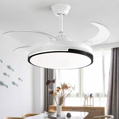 China Guangdong 42 Modern Ceiling Fan Lamp Dimmable Led Ceiling Fan With Light For Living Room for sale