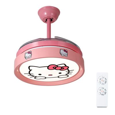 China Modern Custom Bedroom Kids Room Fan Lamp Pendant Light Ceiling Fan with Light for Kids for sale