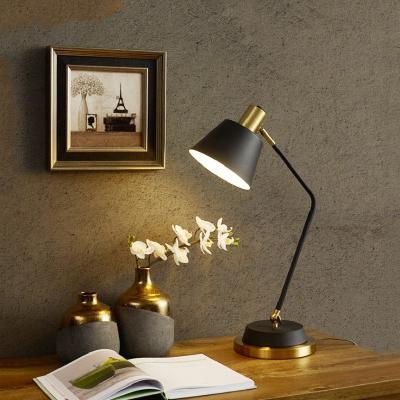 China Reading Room Table Lamp Metal Position Hotel Reading Room E27 Design Black Luxury Industrial Desk Lamp for sale