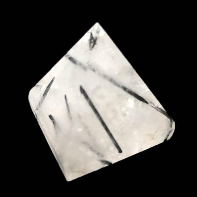 China Europe Wholesale Hand Carved Natural Rutilated Black Quartz Crystal Pyramid for sale