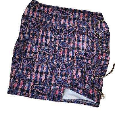 China Custom anti-static factory spring and summer printing sexy ladies short skirt super soft high waist mini skirt for sale