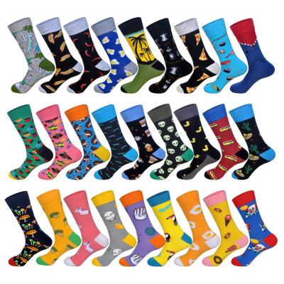 China High Quality Antibacterial Custom Made Private Label Mens 100% Cotton Crazy Socks for sale