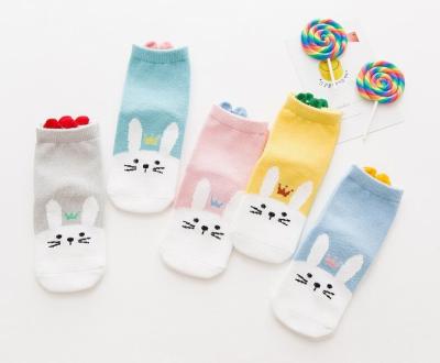 China Antibacterial Girls Boys Infant Kids Cartoon Sock Socks for sale