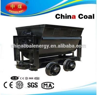 China KFU Rocker Side Dump mining Car 600 gauge bucket tipping mine car for sale