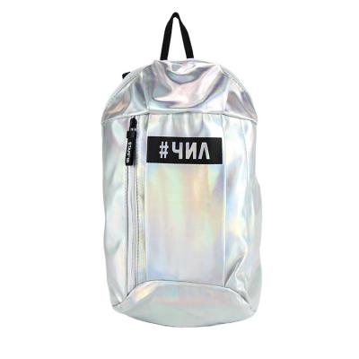 China Good quality new PU unisex arket travel cute waterproof shiny raincoat fashion backpack college bags computer laptop for sale