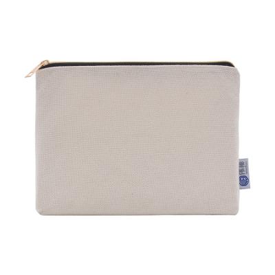 China Wholesale Custom Gold Makeup Travel Zipper Canvas Cotton Plain Cotton Plain Fashoion 2022 Mummy Cosmetic Bag Pouch for sale