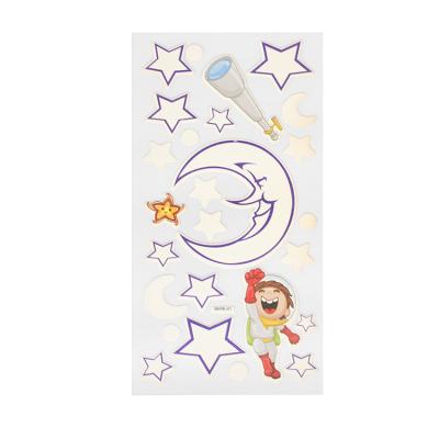 China Customer Custom Acceptable Logo Kids Room Wall Vinyl Self Adhesive Glow Logo Glow Sticker for sale