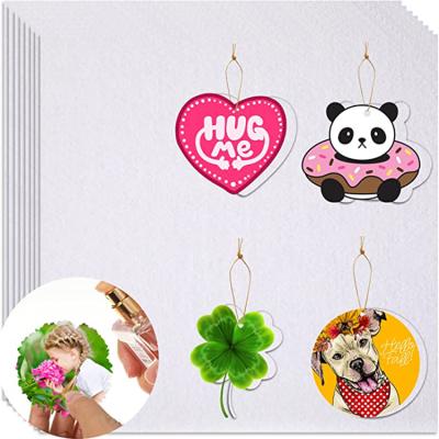 China Flower Hanging Custom Printed Shapes Perfume Home Car Paper Air Freshener for sale