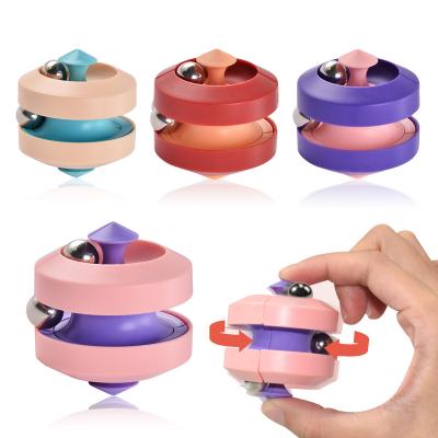 China New Creative Trackball Gyro Toys Decompression Adult Children Puzzle Decompression Rubik's Cube Marble Finger Gyro Compass Toys for sale