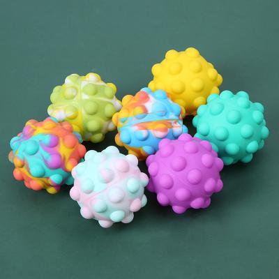 China New Hot Sales Children's Toy Silicone 3D Hexagonal Decompression Ball Children's Toy Hot Sales Children's Hexagonal Decompression Ball Colorful Toy Ball-shape Hexagonal Toy for sale