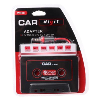 China Mobile phone aux. Cell Phone 3.5mm Car Audio Tape Adapter MP3 Converter and Other Audio Converter for CARIC800 Car CD Player Cassette for sale