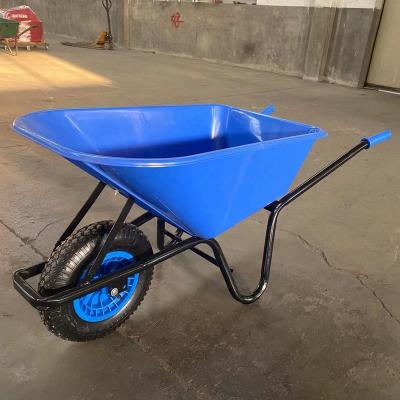 China Garden Plastic Tray Wheelbarrow Metal Tray Wheelbarrow WB6414 for Europe Market for sale