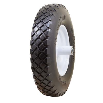 China flat free wheel barrow tire 4.80/4.00 8  Family Too Quuipment Wheelbarrow Wheel for sale