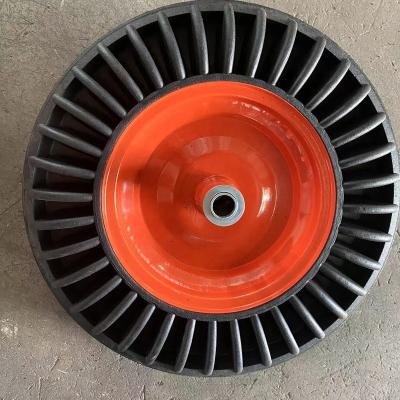 China Solid PU Foam Wheel 15*3''Garden Family Tool Quipment Wheelbarrow Wheel for sale