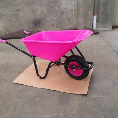 China WB6414W Building Material  Wheel Barrow Wheelbarrow Tray Ordinary Product for sale