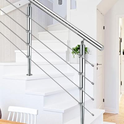 China Hotel Easy Install Polished or Mirror Handrails Inox Handrail Balcony Stainless Steel Stair Handrail Custom Designs for sale