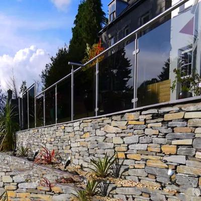 China Contemporary Railing System Railing System For Sale High Quality Stainless Steel Glass Stairs Balcony Easy Installation DIY Silver Channel for sale