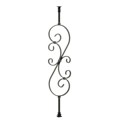 China Contemporary Product Popular Apartment Aluminum Railings Indoor Decorative Lace Cut Wrought Iron Stair Railing for sale