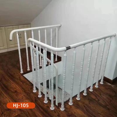 China Hotels Wholesale Competitive Price Interior Paint Metal Railing Stairs High Temperature Baking Iron Railing for sale