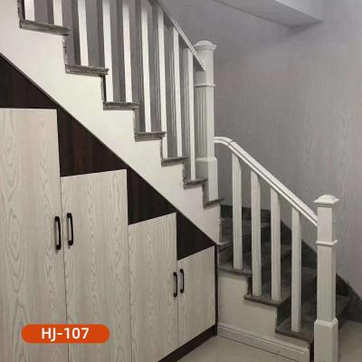 China Supplier Contemporary Professional Simple Style Railing Staircase Baluster Floor White Solid Wood Interior Mold for sale