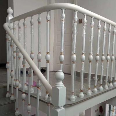 China European Hotels Stair Railing Interior Floor Porch Railings Decorative Aluminum Railing Modern Design for sale