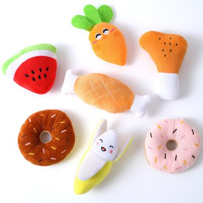 China Sustainable Wholesale custom stuffed dog toys Bite resistant squeaky pet toys self hi fun pet supplies for sale