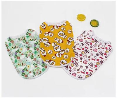 China Sustainable Dog Clothing Teddy Bears Medium Small Dog Cartoon Print Cute Dog Clothing Pet Tank Top for sale