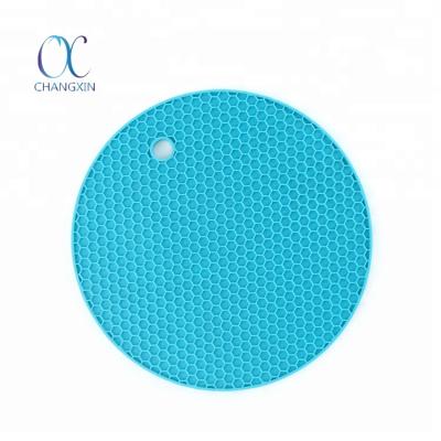 China Sustainable Home Decoration Dinner Pad Silicone Round Shape Table Decoration Pad for sale