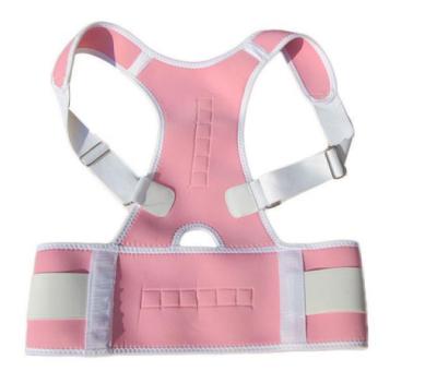 China Neoprene Soft Adjustable Magnetic Belt Correction Back Posture Corrector Trainer Shoulder Brace Posture Support Brace for sale