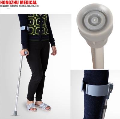 China Factory Wholesale Price Aluminum Alloy Elbow Walking Stick Lightweight Adjustable Medical Crutches for sale