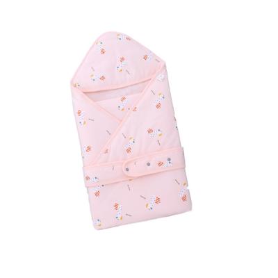 China Active newborn cotton filled wrap blanket has a warm effect baby wrap blanket made of pure cotton fabric baby wrap blanket for sale