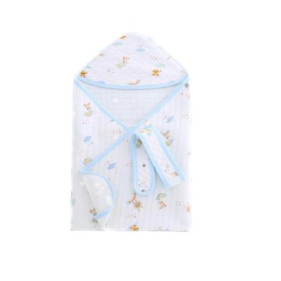 China 100% Active Cotton Receiving Baby Muslin Wrap Newborn Blanket Wrap Baby Blanket Blanket for sale