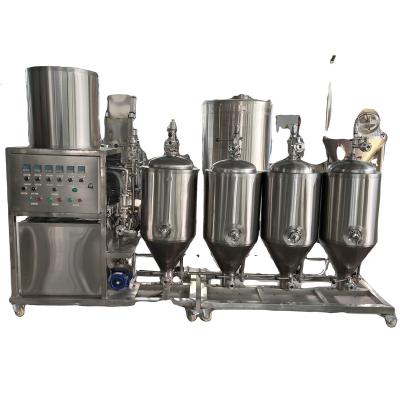 China Brewpub beer brewery restaurant all in one electric craft beer brewing system kits near me fermentation equipment homebrewing for sale