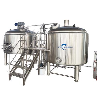 China Brewpub Beer Brewery Restaurant 2500L 25HL 25BBL Brewing System Turnkey Beer Brewery Equipment With Service for sale