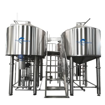 China Restaurant 500l 1000l Beer Brewing Equipment Grain Fermenter Production Line Craft Beer Making Machine for sale