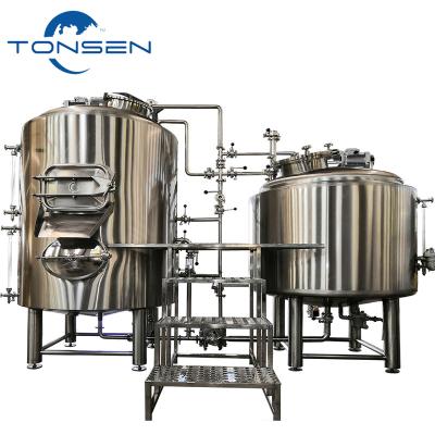 China Still 500 L brewing equipment Brewpub beer brewery restaurant mashing tank and lauter ton for sale