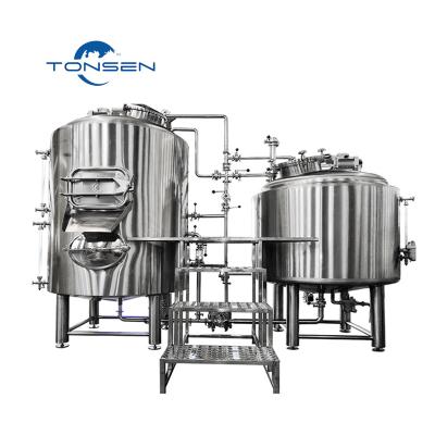 China Brewpub beer brewery restaurant 200L 500L brewhouse equipment beer bar commercial brewing and restaurants making craft beer for sale for sale