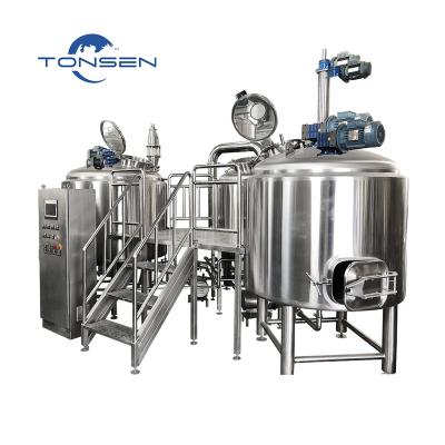 China Brewpub micro industrial beer brewhouse restaurant 1000L 2000L beer brewery equipment beer plant and craft beer plant for sale