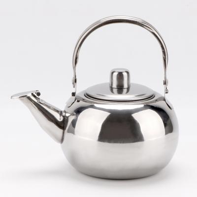 China Sustainable Amazon Selling 304 Stainless Steel Kettle Teapot Coffee Cold Pot With Strainer for sale