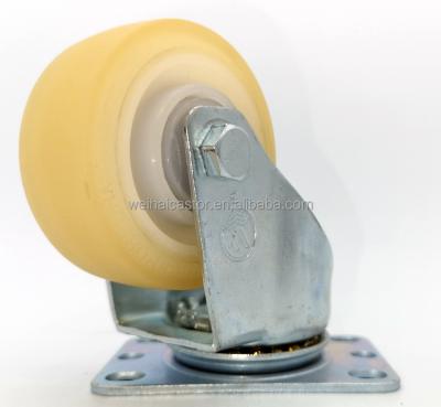 China PLAT PLATE 3 Inch TPR Low Noise Wear Resistant Swivel Caster For Industrial Plant Equipment And Logistic Tools And Trolley for sale