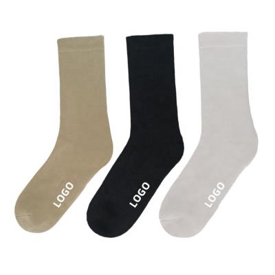 China JL249-Custom Logo Unisex Breathable Crew Socks QUICK DRY Men Women Fashion Bamboo Fiber Thick Diabetic Sports Dress Socks for sale