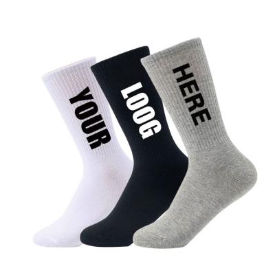 China Custom Made High Quality Polyester Crew Socks Wholesale QUICK DRY Logo Crew Socks And Cheap With Packing for sale