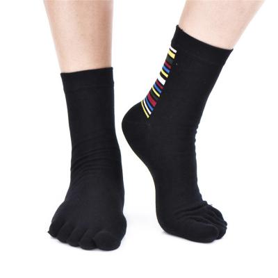 China JL269- Custom QUICK DRY Combed Cotton Men's Breathable Five-Toe Dress Socks Comfortable Unisex Sports Crew Socks for sale