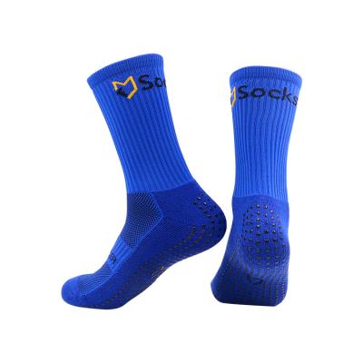 China Hot Sale QUICK DRY Warm Football Socks Nylon Cotton Anti Slip Socks With Grip And Custom Socks With Logo for sale